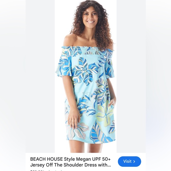 Beach House | Swim | Beach House Megan Upf 5 Off The Shoulder Dress |  Poshmark
